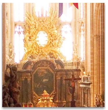 Disk of the Sun - illustrating the light of the Holy Spirit at the Basilica of Saint-Maximin