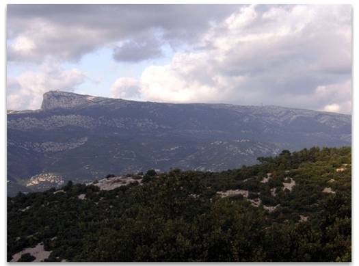 Geological formation known as Massif at Sainte-Baume