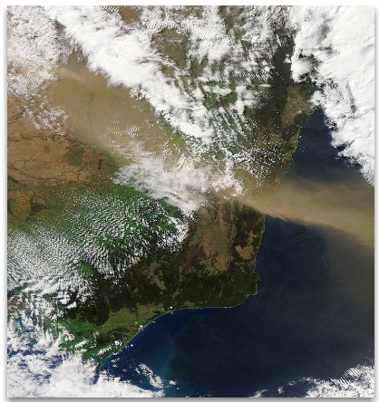 weather-map of dust storm